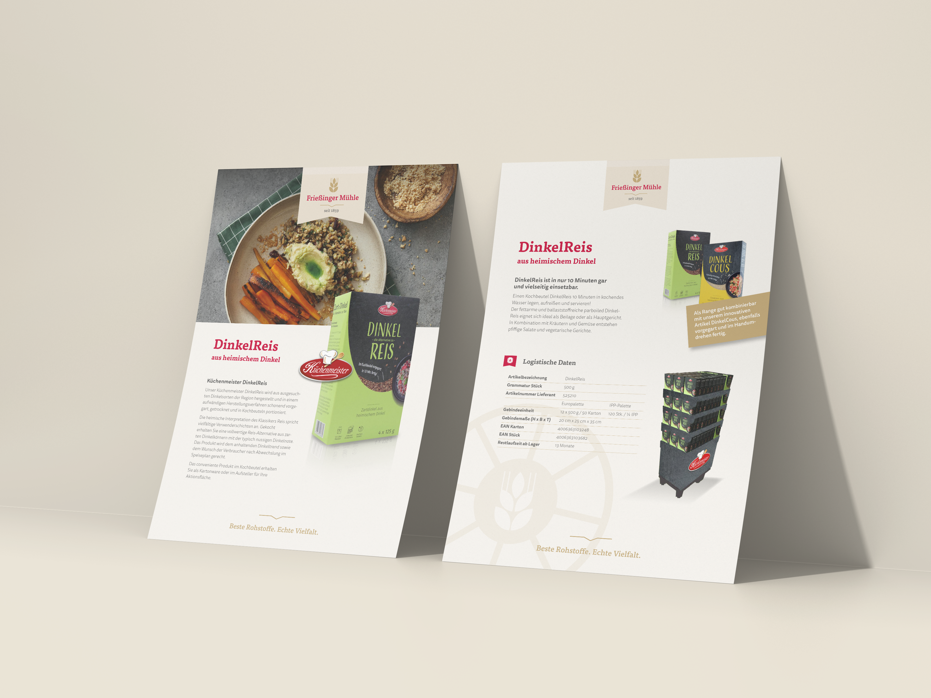 Produkteigenschaften als Sales Folder