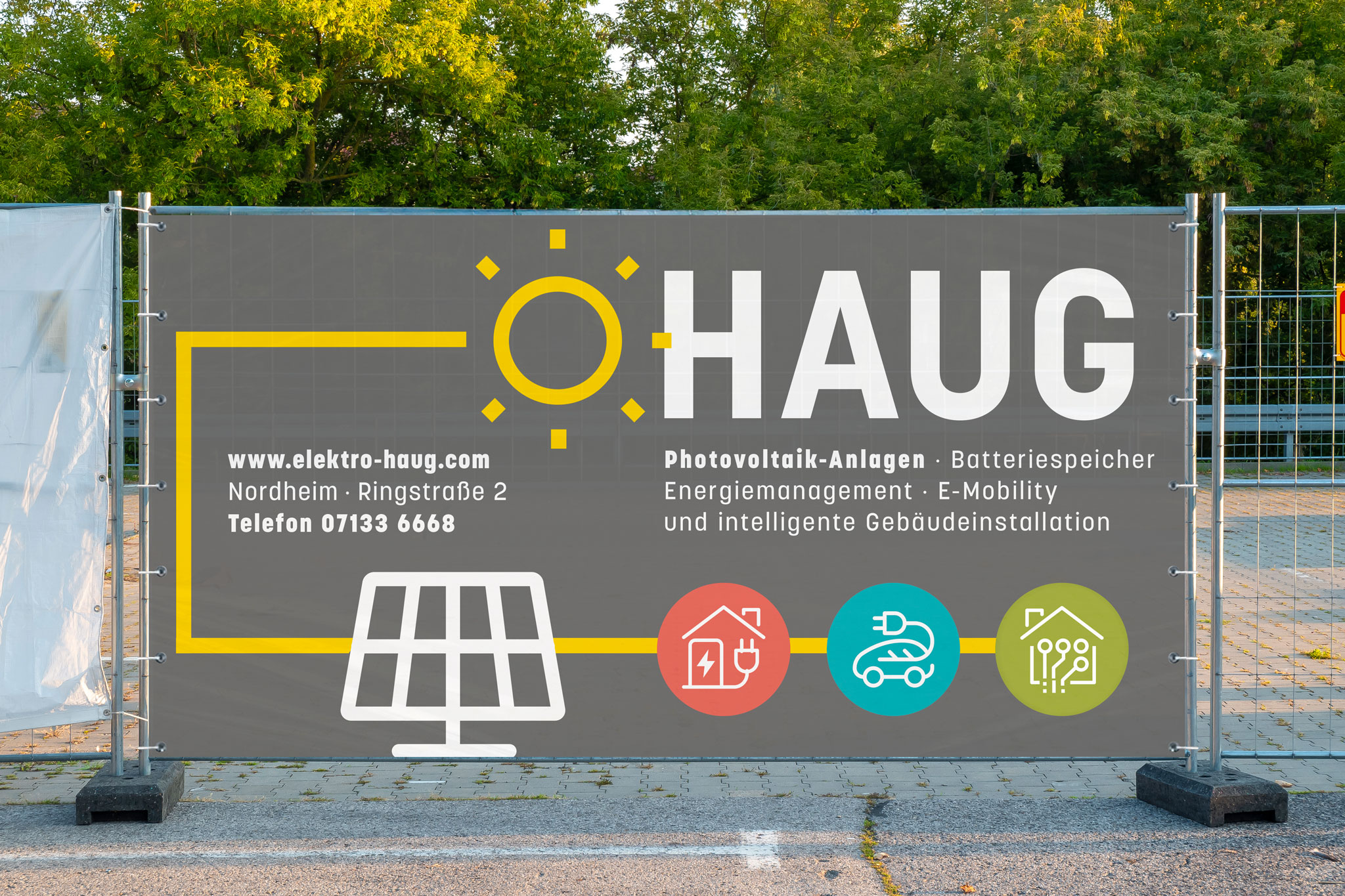 Haug Außenwerbung: Bauzaunbanner